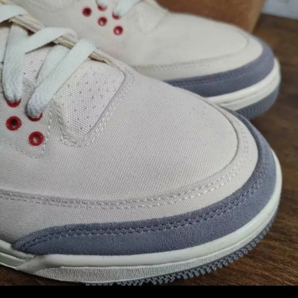 Air Jordan 3 Retro SE Muslin 2022 DH7139-100 Men's Size 9.5 VNDS W/Box - Picture 5 of 12
